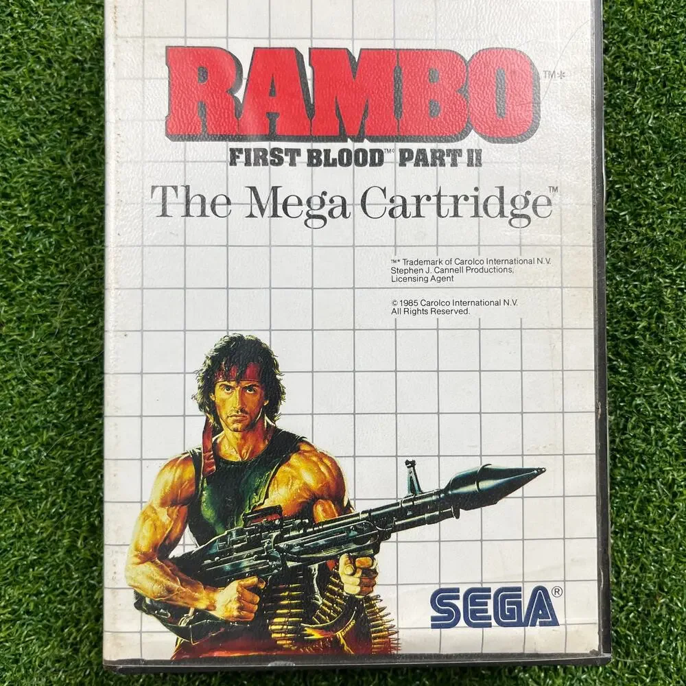 Rambo First Blood Part II Sega Master System CIB TESTED